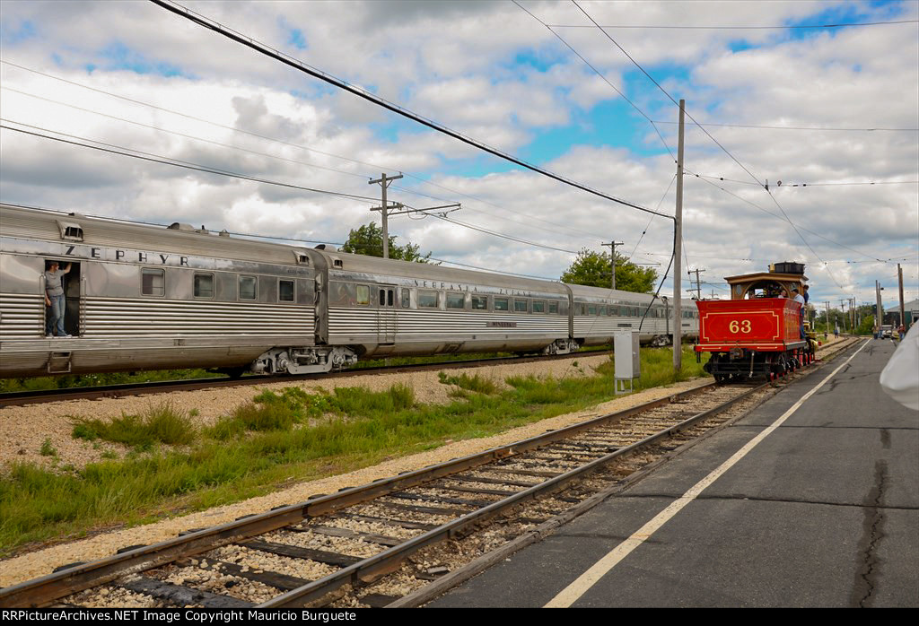 CPRR Leviathan Steam Locomotive & Nebraska Zephyr